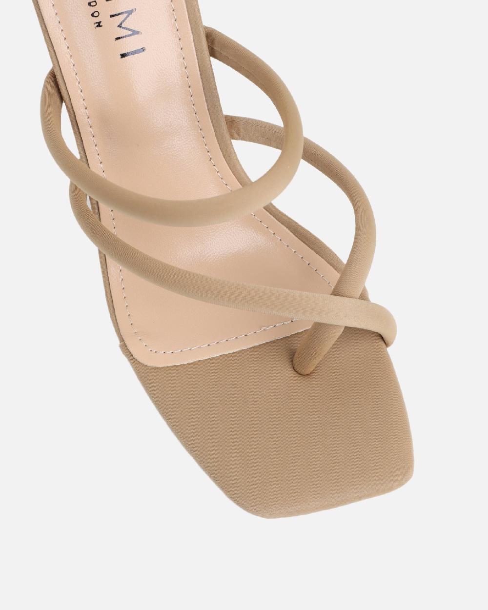 Simmi Nude Lycra Mules