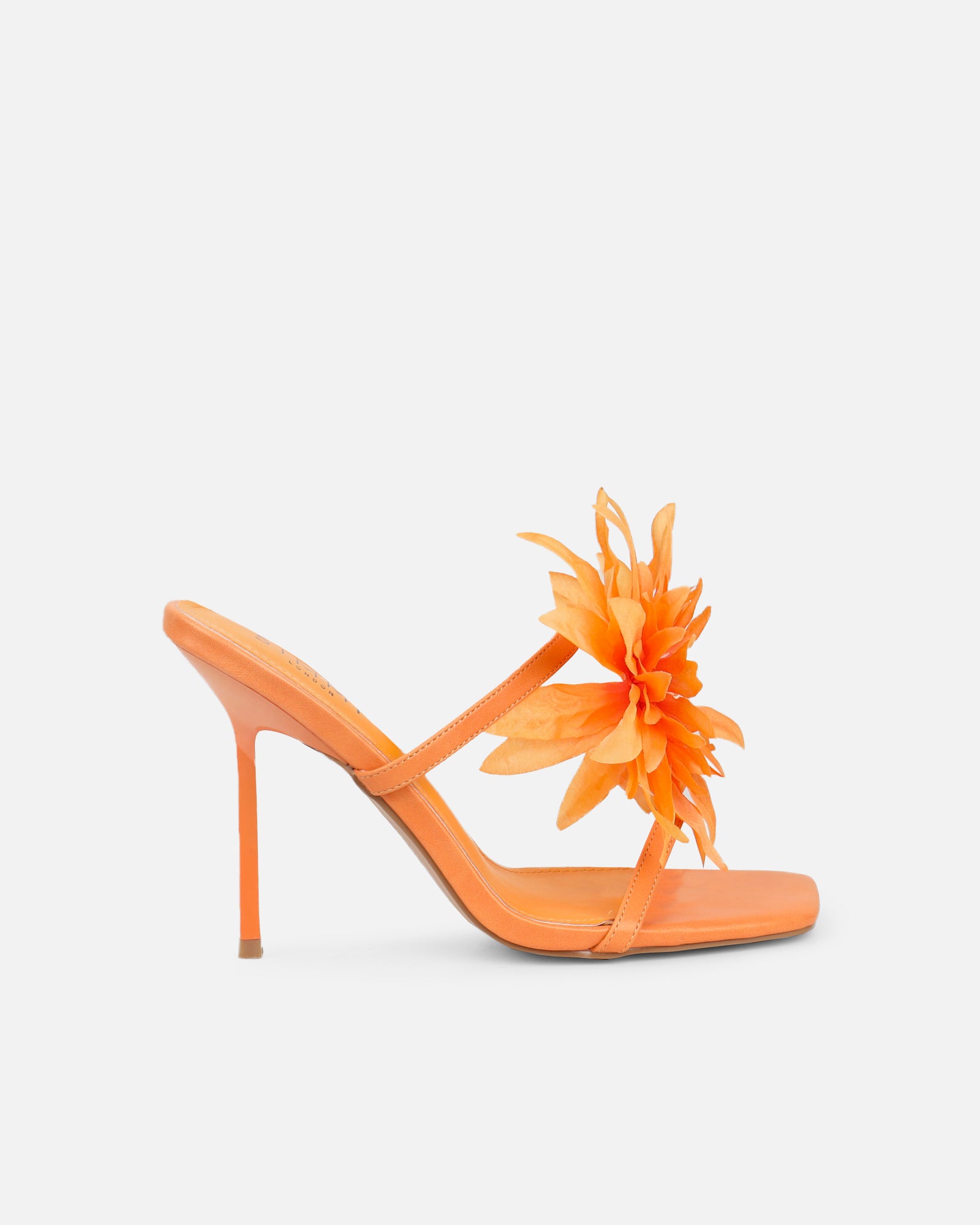 Simmi Orange Flower Detail Mules