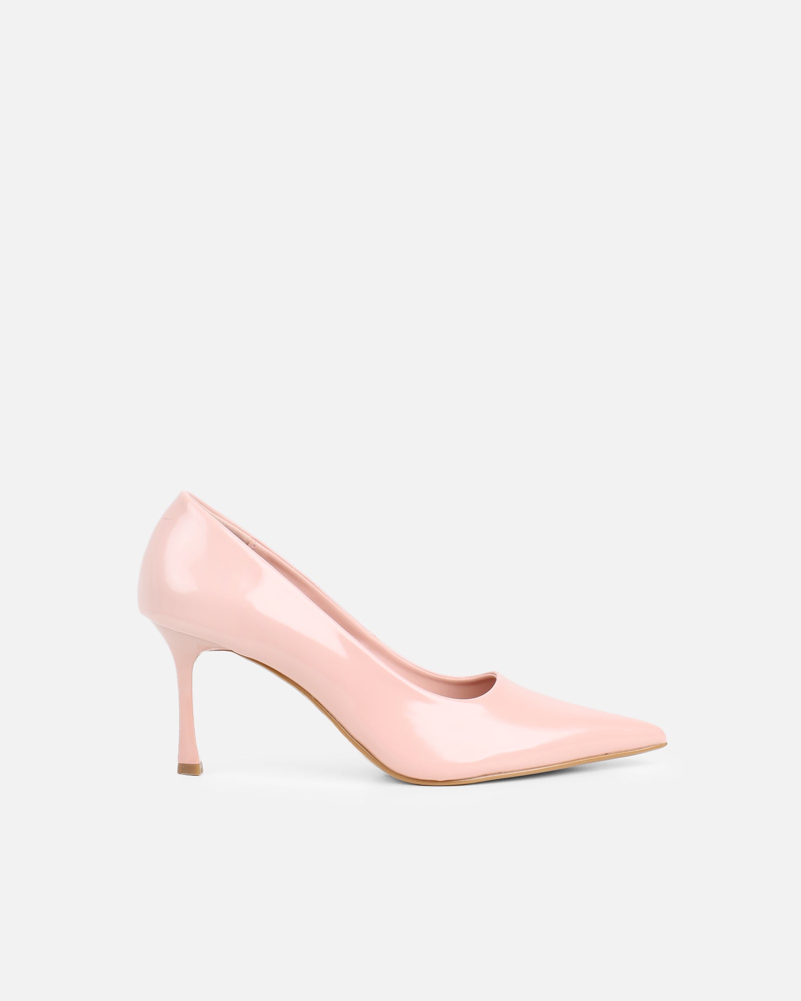 Simmi Pink Low Heeled Court Shoes