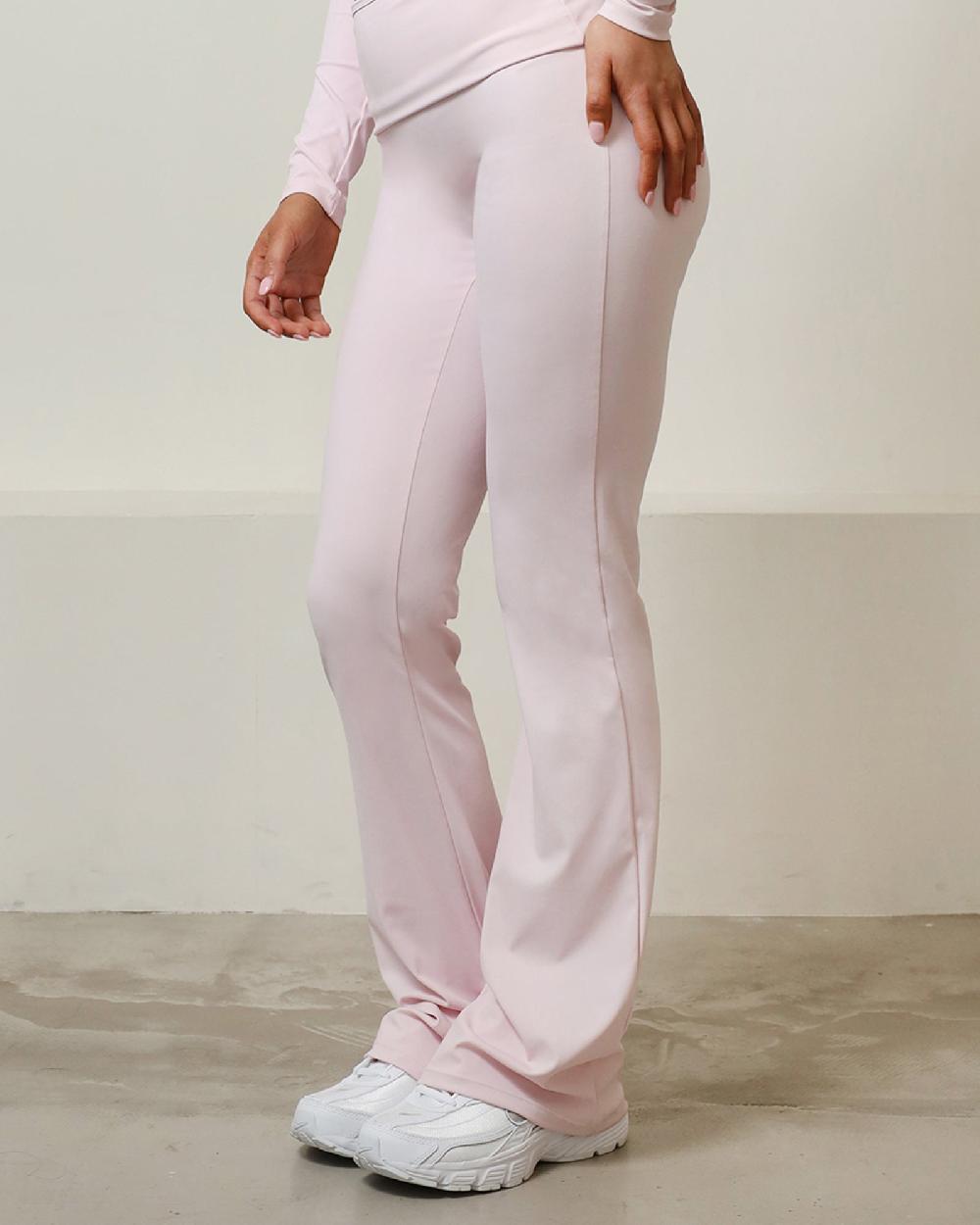 Simmi Pink Sculpt Flared Trousers