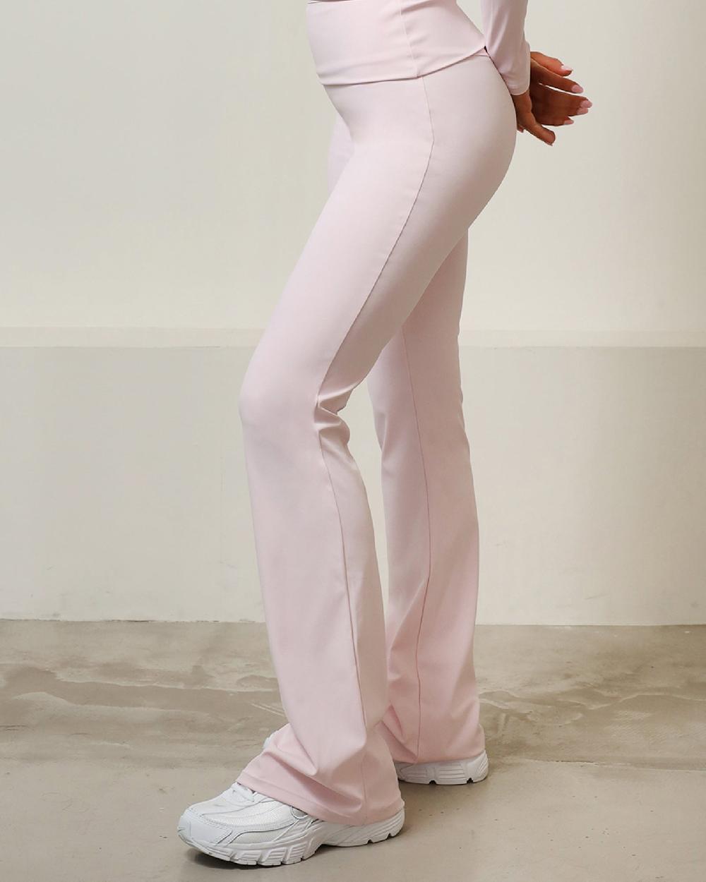 Simmi Pink Sculpt Flared Trousers