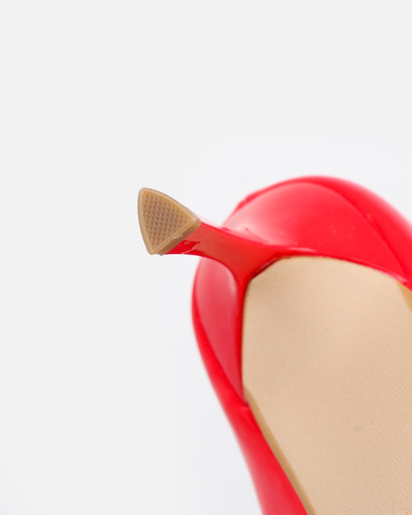 Simmi Red Low Heeled Court Shoes