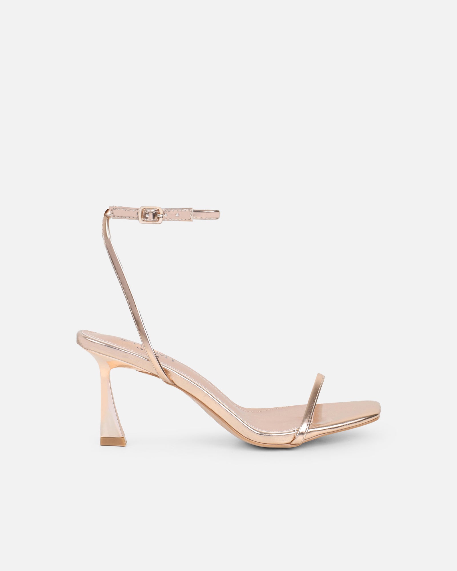 Simmi Rose Gold Metallic Heeled Sandals