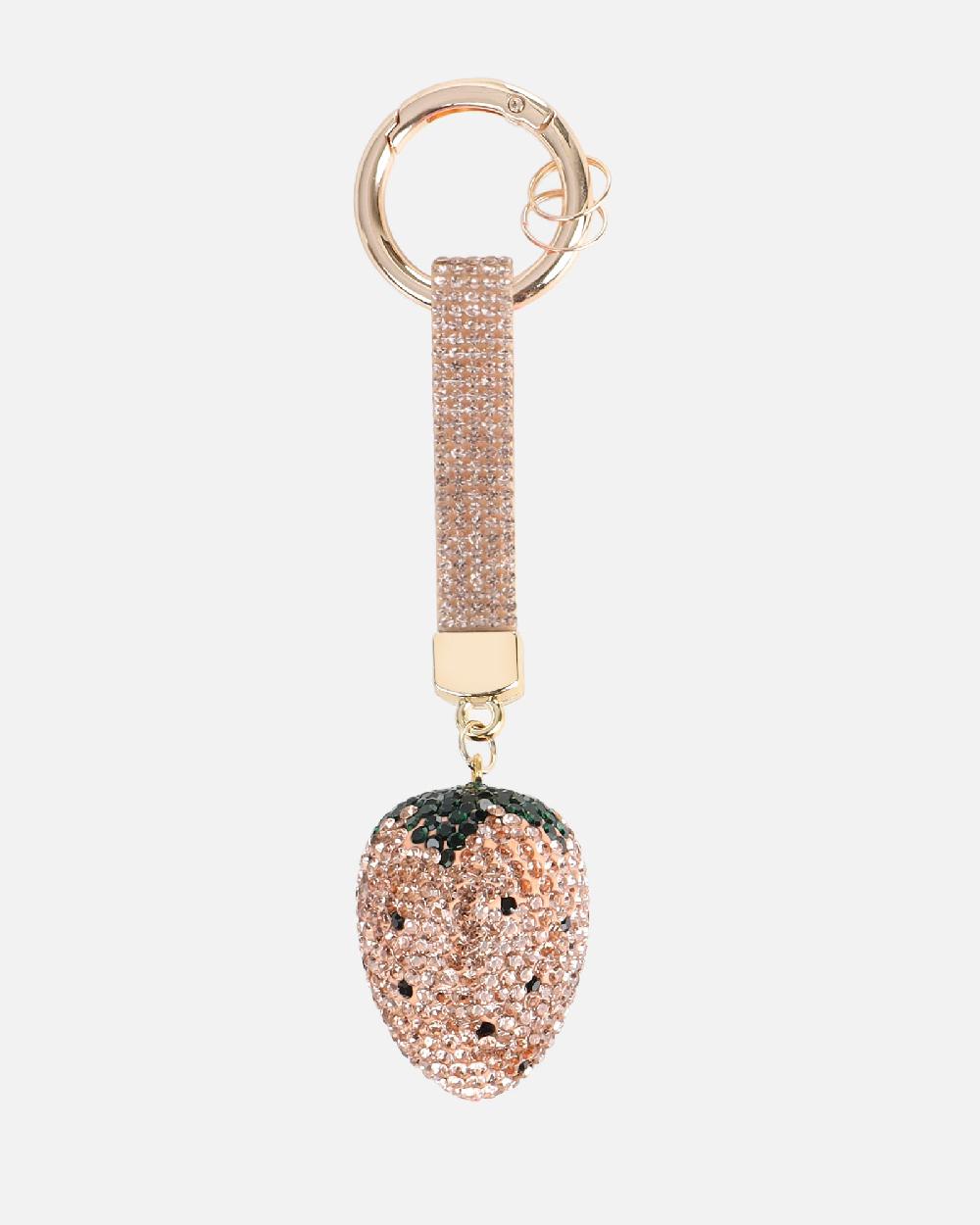 Simmi Rose Gold Strawberry Charm
