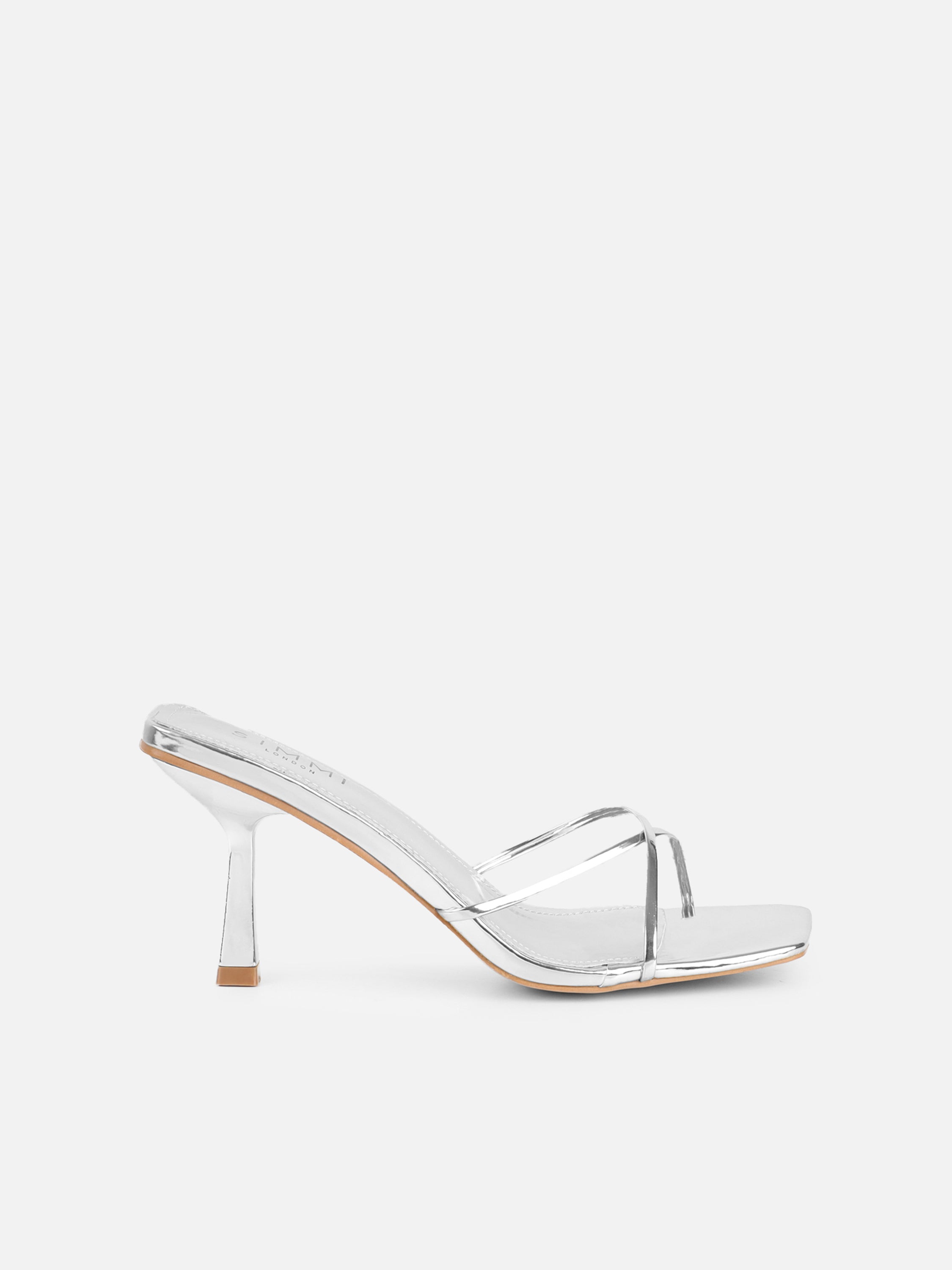 Simmi Silver Mirror Mules