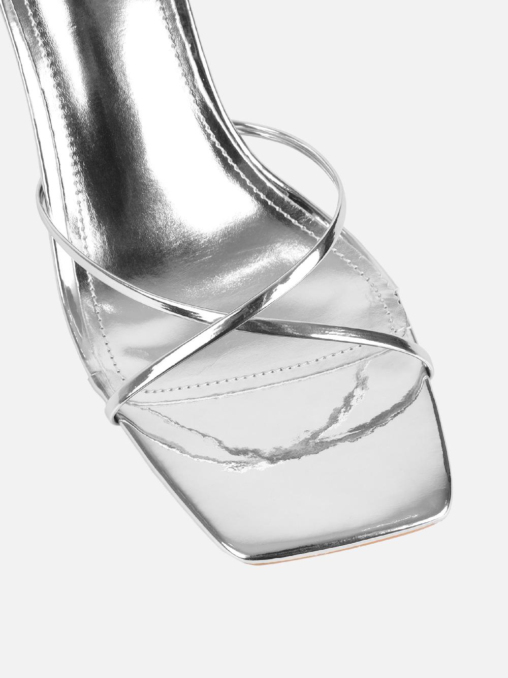 Simmi Silver Mirror Mules