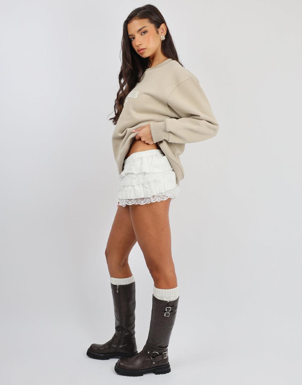 Simmi Simmi Studios Athletics Sweatshirt In Cashew