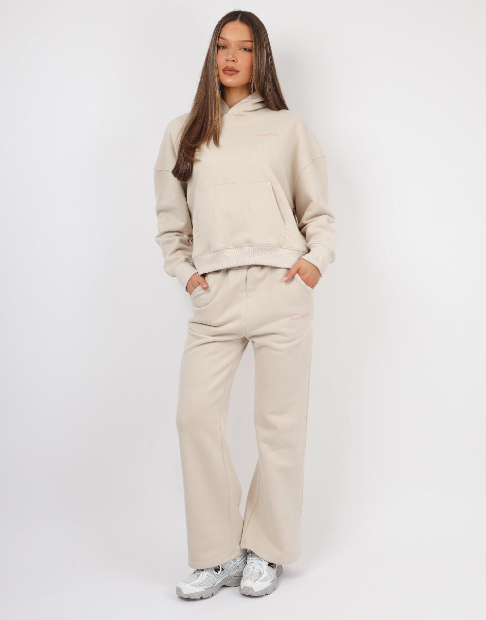 Simmi Simmi Studios Bubble Print Hoodie In Beige