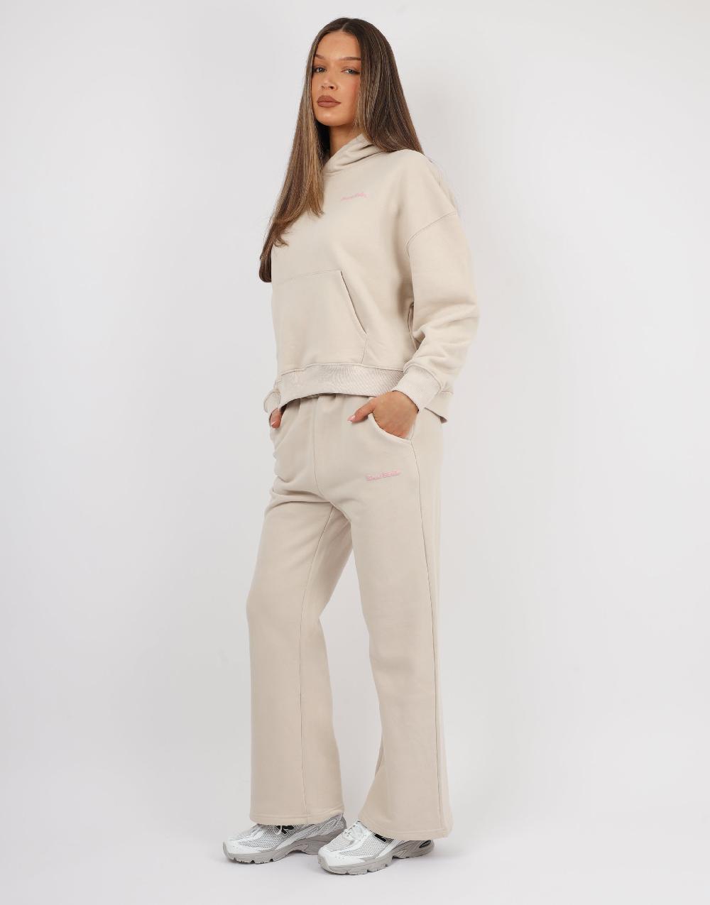 Simmi Simmi Studios Bubble Print Hoodie In Beige