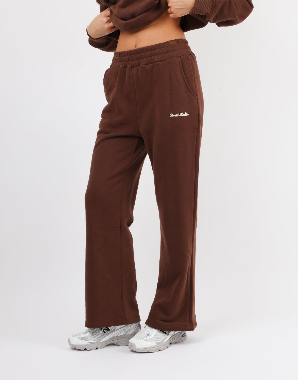 Simmi Simmi Studios Bubble Print Joggers In Brown