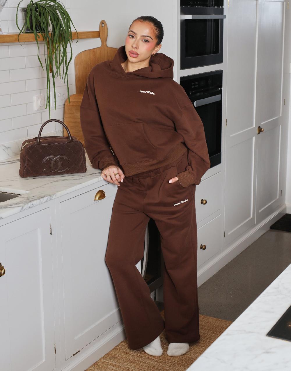 simmi Simmi Studios Bubble Print Joggers In Brown