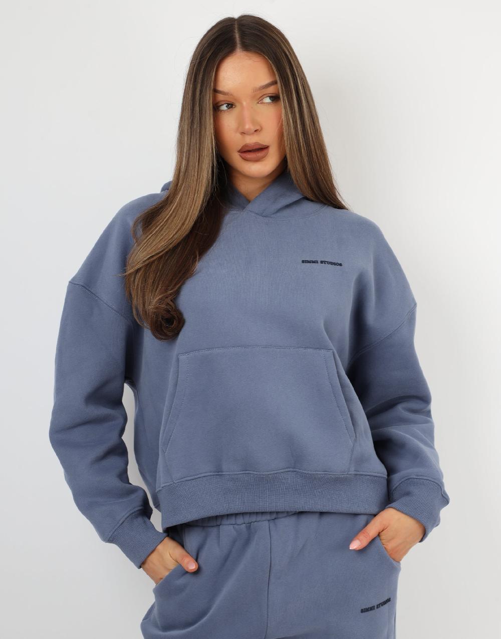 Simmi Simmi Studios Essentials Hoodie In Blue