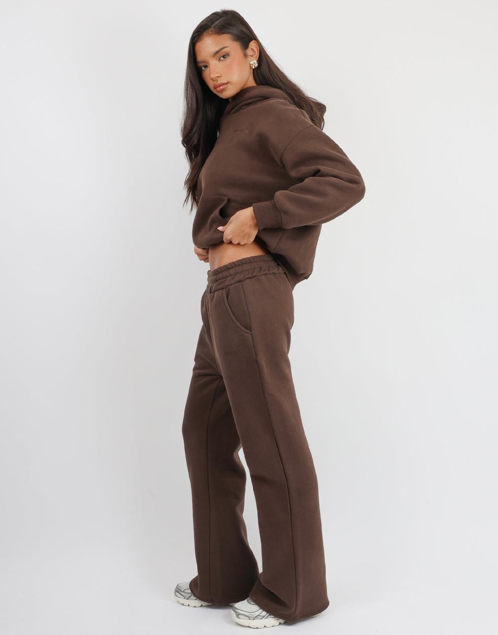 Simmi Simmi Studios Essentials Hoodie In Brown