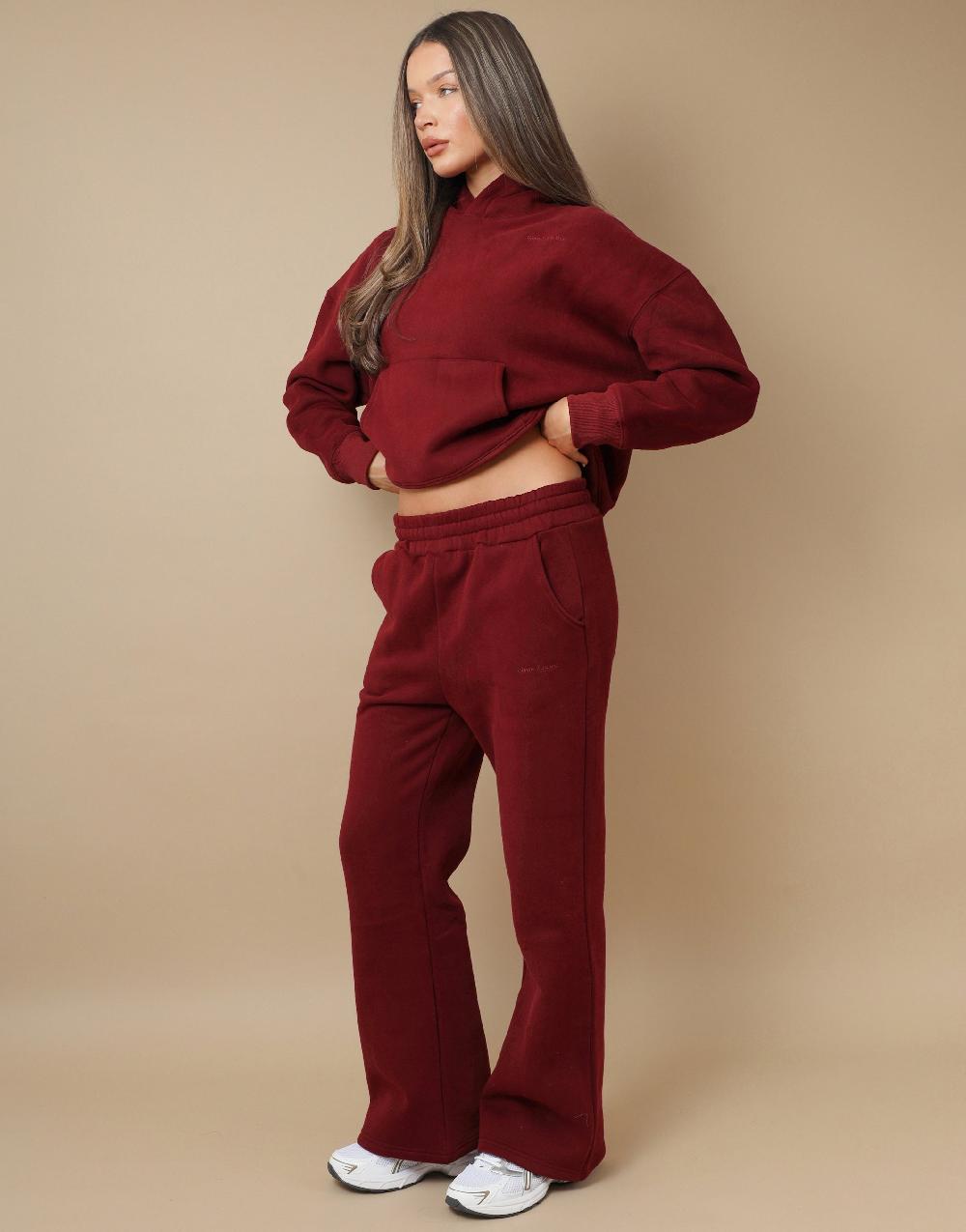 Simmi Simmi Studios Essentials Hoodie In Burgundy