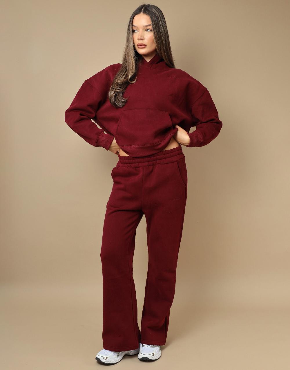 Simmi Simmi Studios Essentials Hoodie In Burgundy