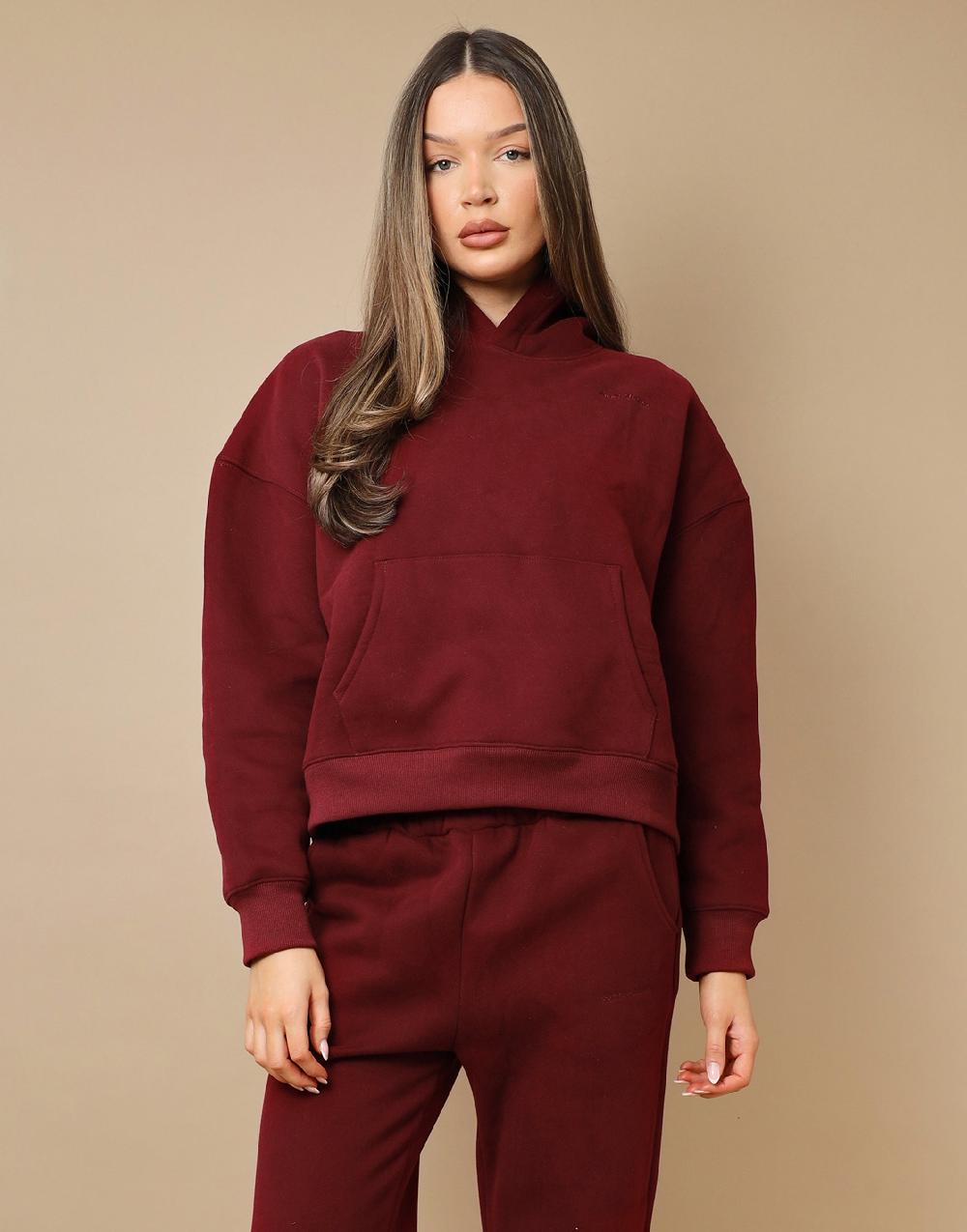 simmi Simmi Studios Essentials Hoodie in Burgundy