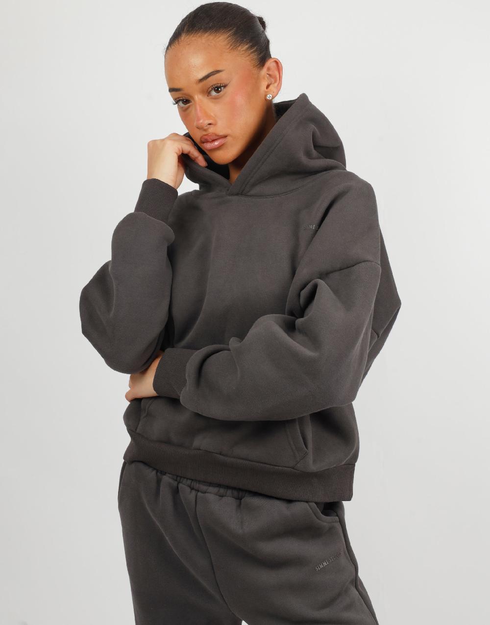 Simmi Simmi Studios Essentials Hoodie In Dark Grey
