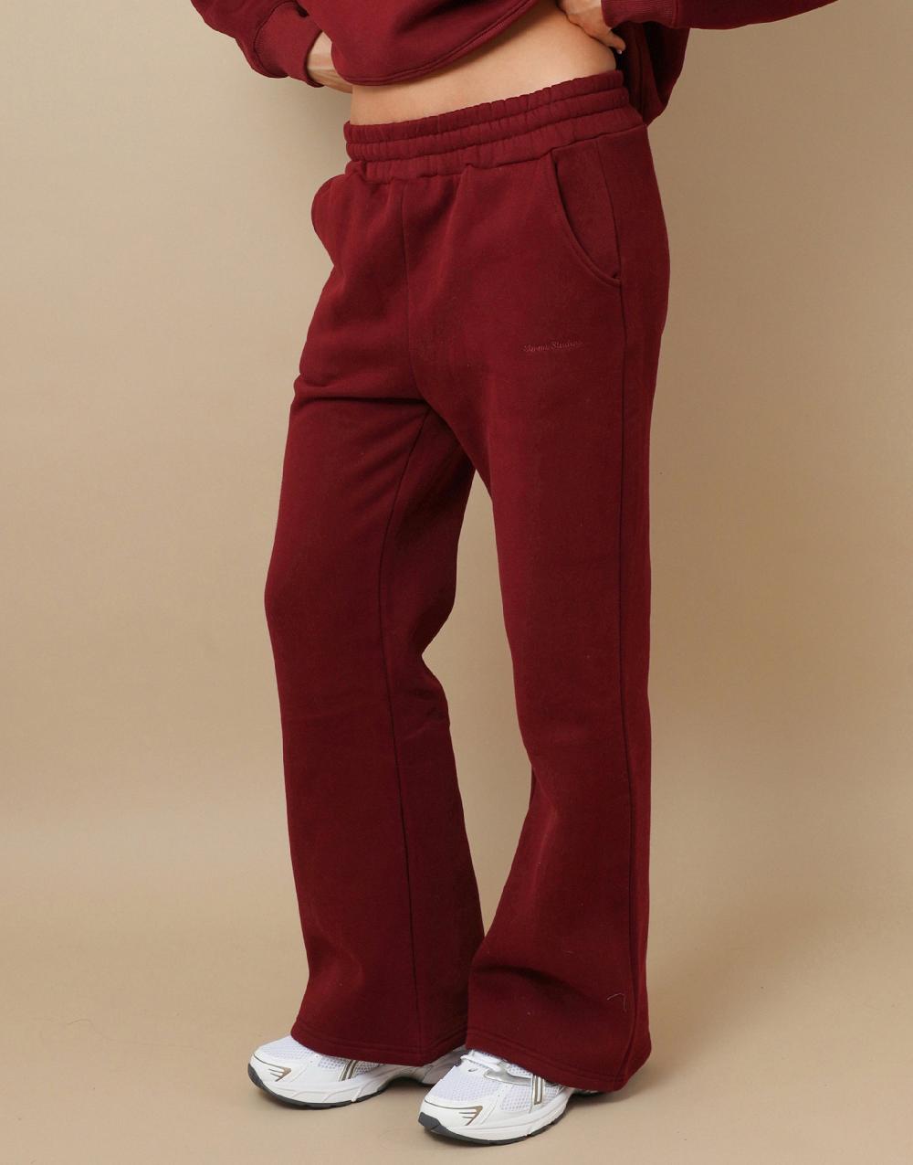 Simmi Simmi Studios Essentials Joggers In Burgundy