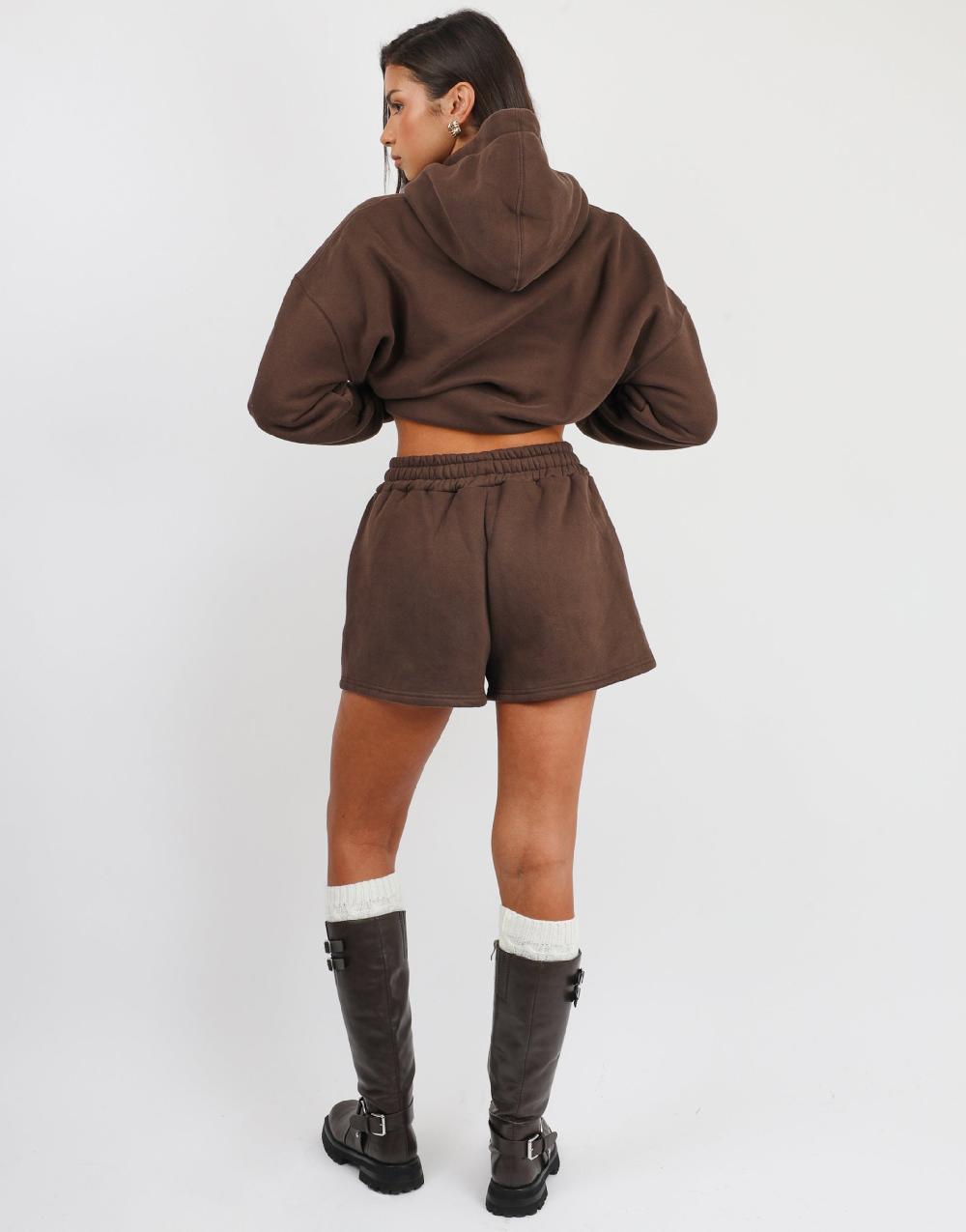 Simmi Simmi Studios Essentials Shorts In Brown