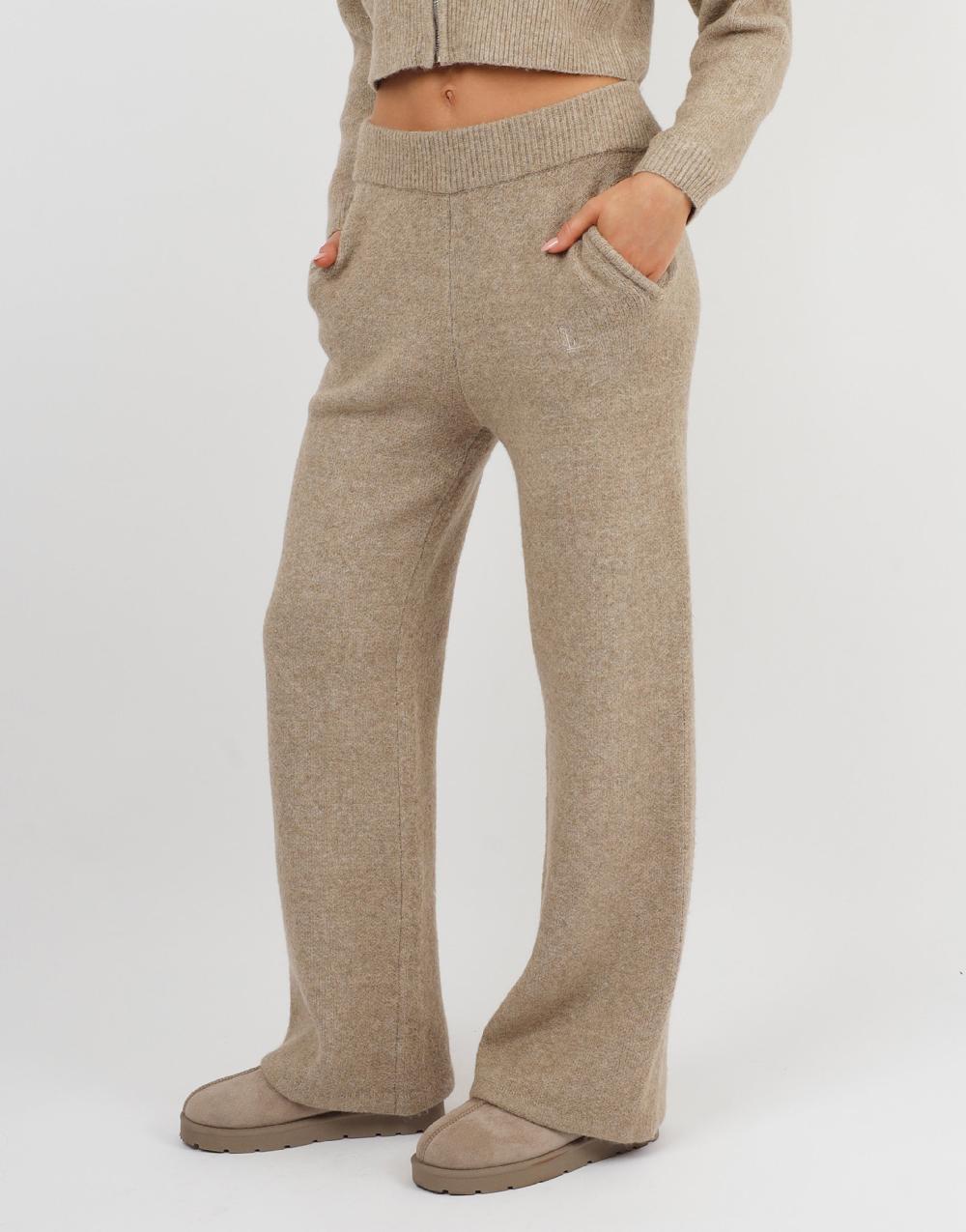 Simmi Simmi Studios Knitted Trousers In Oatmeal