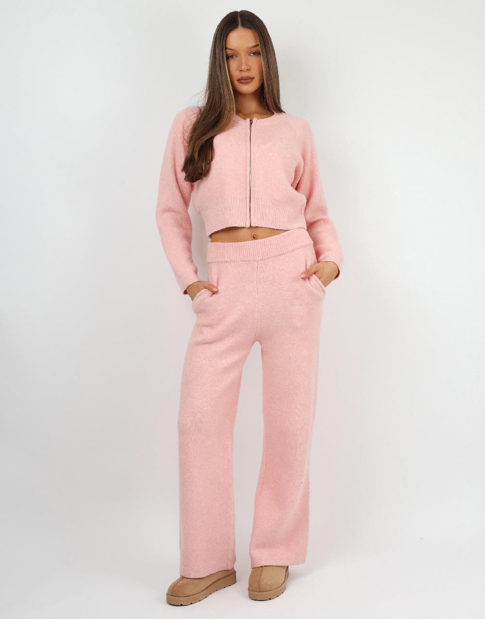 simmi Simmi Studios Knitted Trousers In Pink