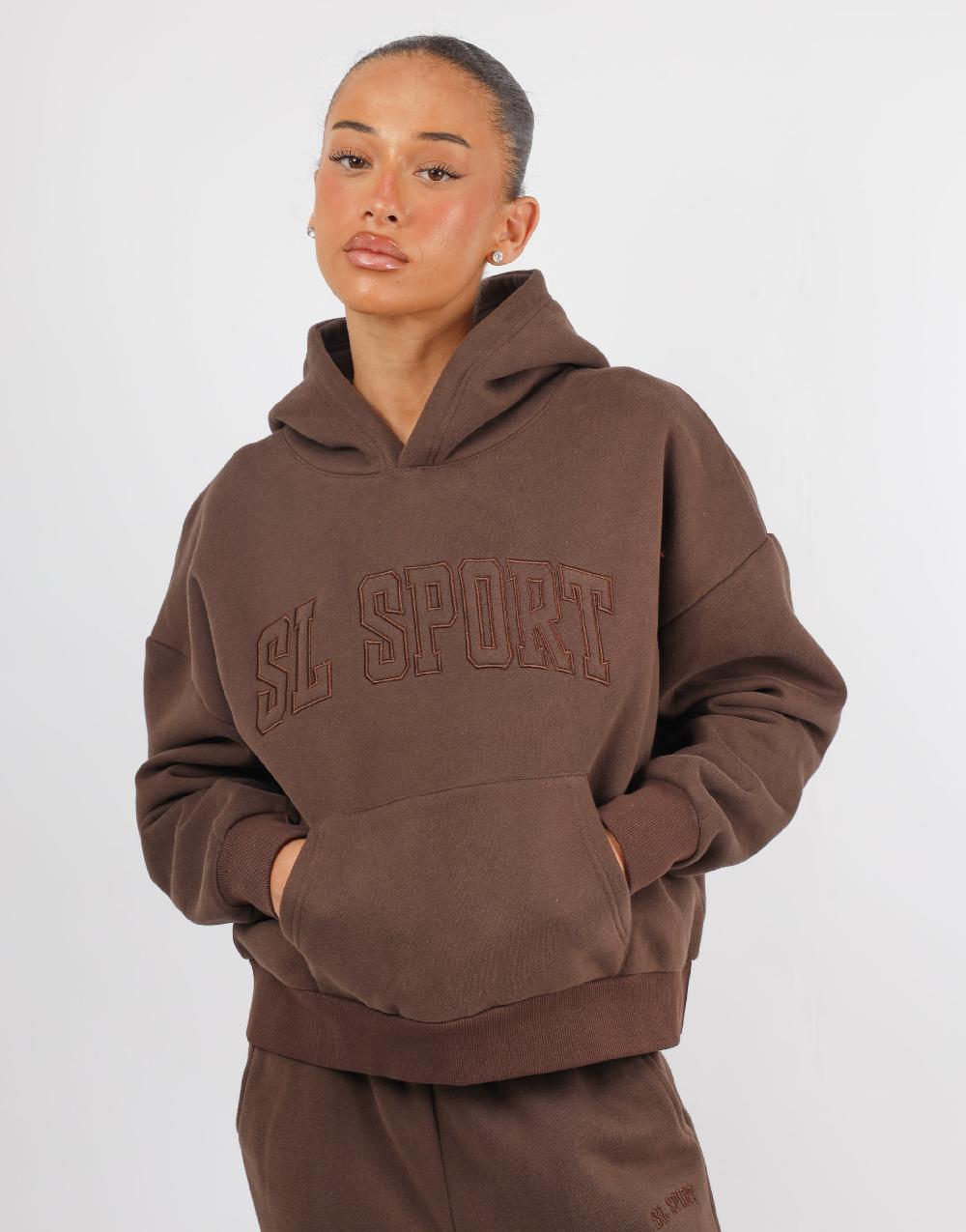 Simmi Simmi Studios SL Sport Hoodie In Brown