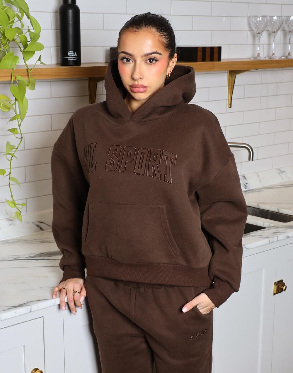 simmi Simmi Studios SL Sport Hoodie In Brown