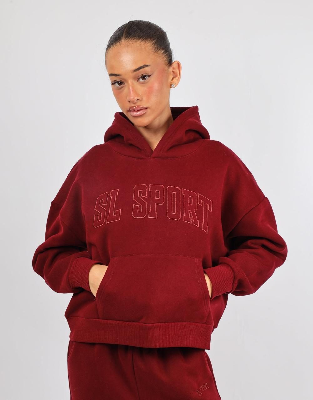 Simmi Simmi Studios SL Sport Hoodie In Burgundy