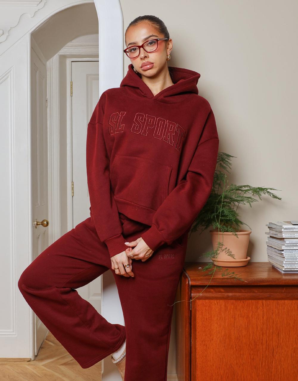 simmi Simmi Studios SL Sport Hoodie In Burgundy