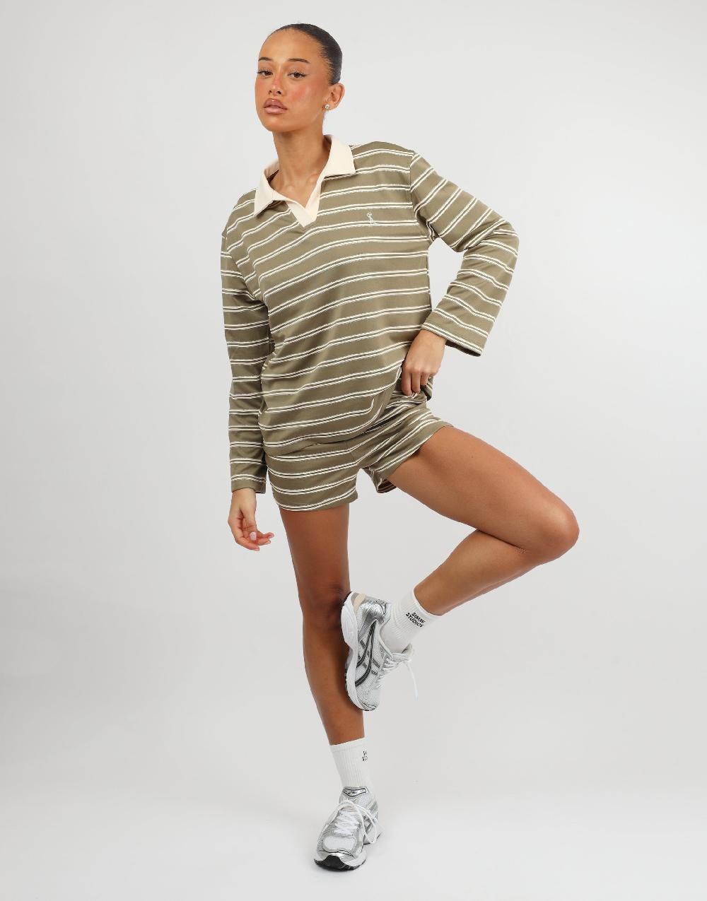 Simmi Simmi Studios Small Stripe Shorts In Green