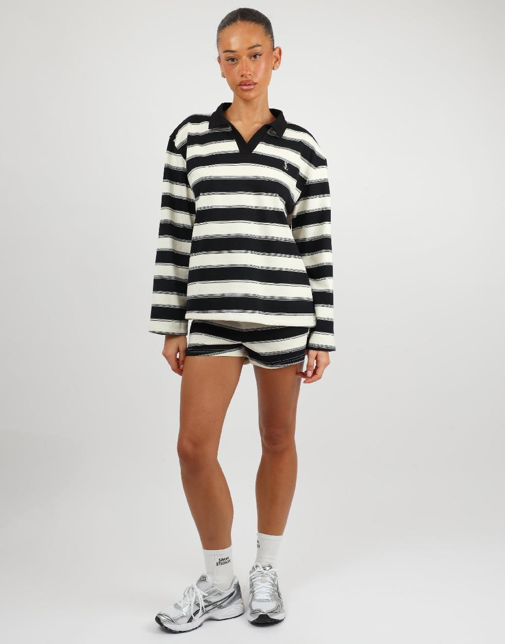 Simmi Simmi Studios Stripe Shorts In Black