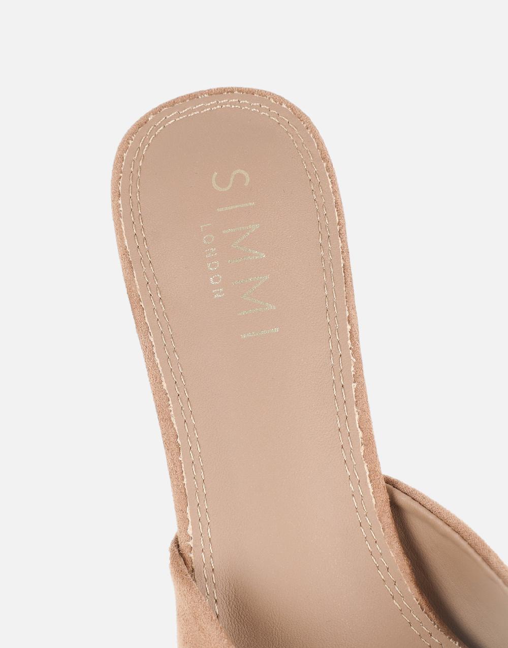 Simmi Stone Suede Mules