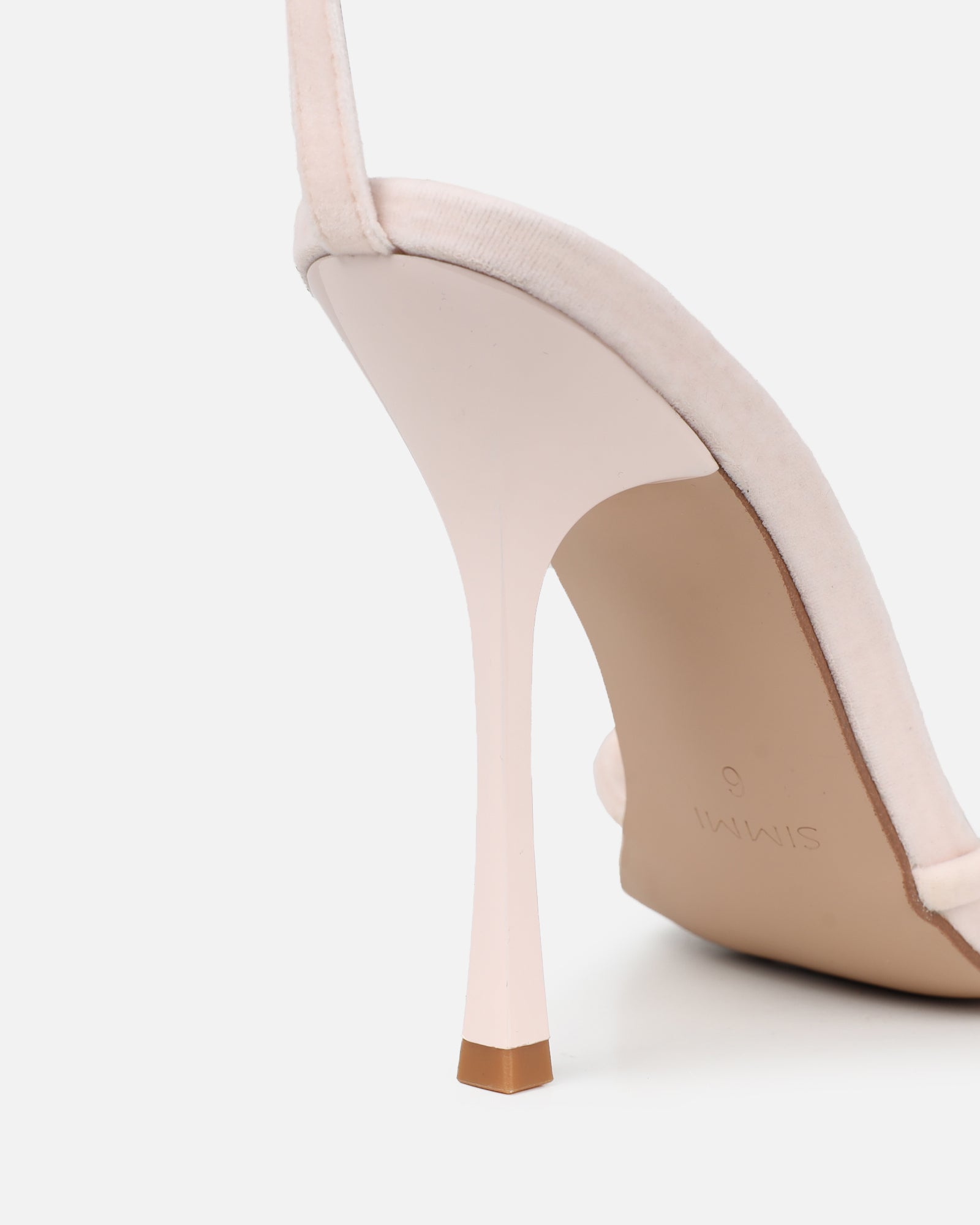 Simmi Stone Velvet Heeled Sandals