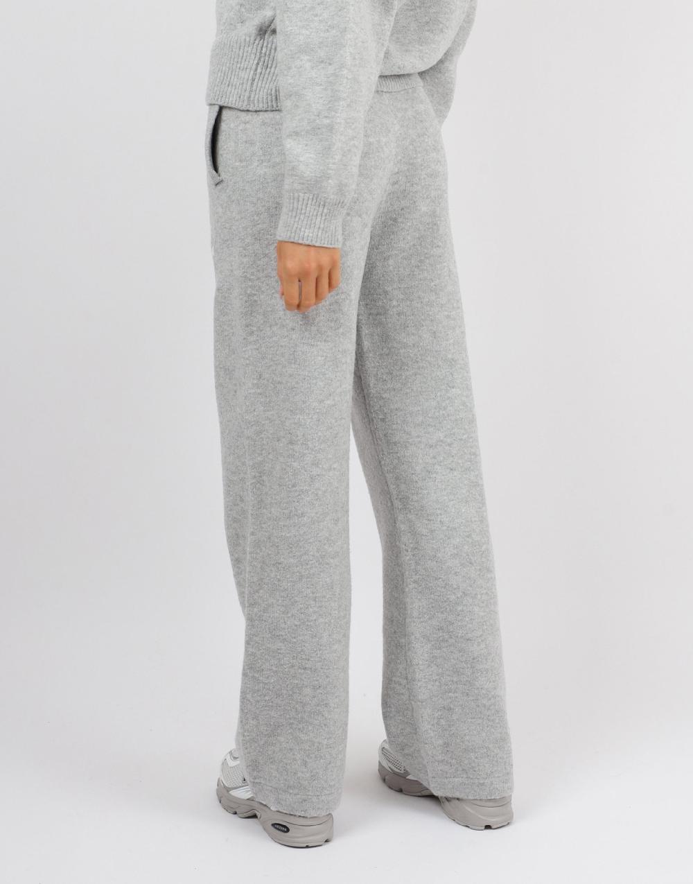 Simmi Simmi Studios Chunky Knit Trousers In Light Grey