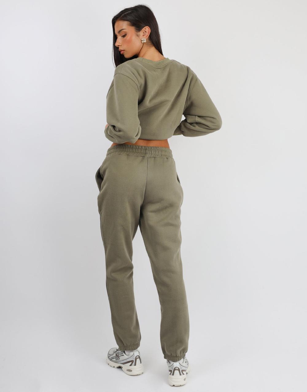 Simmi Simmi Studios Essentials Cuffed Jogger In Olive