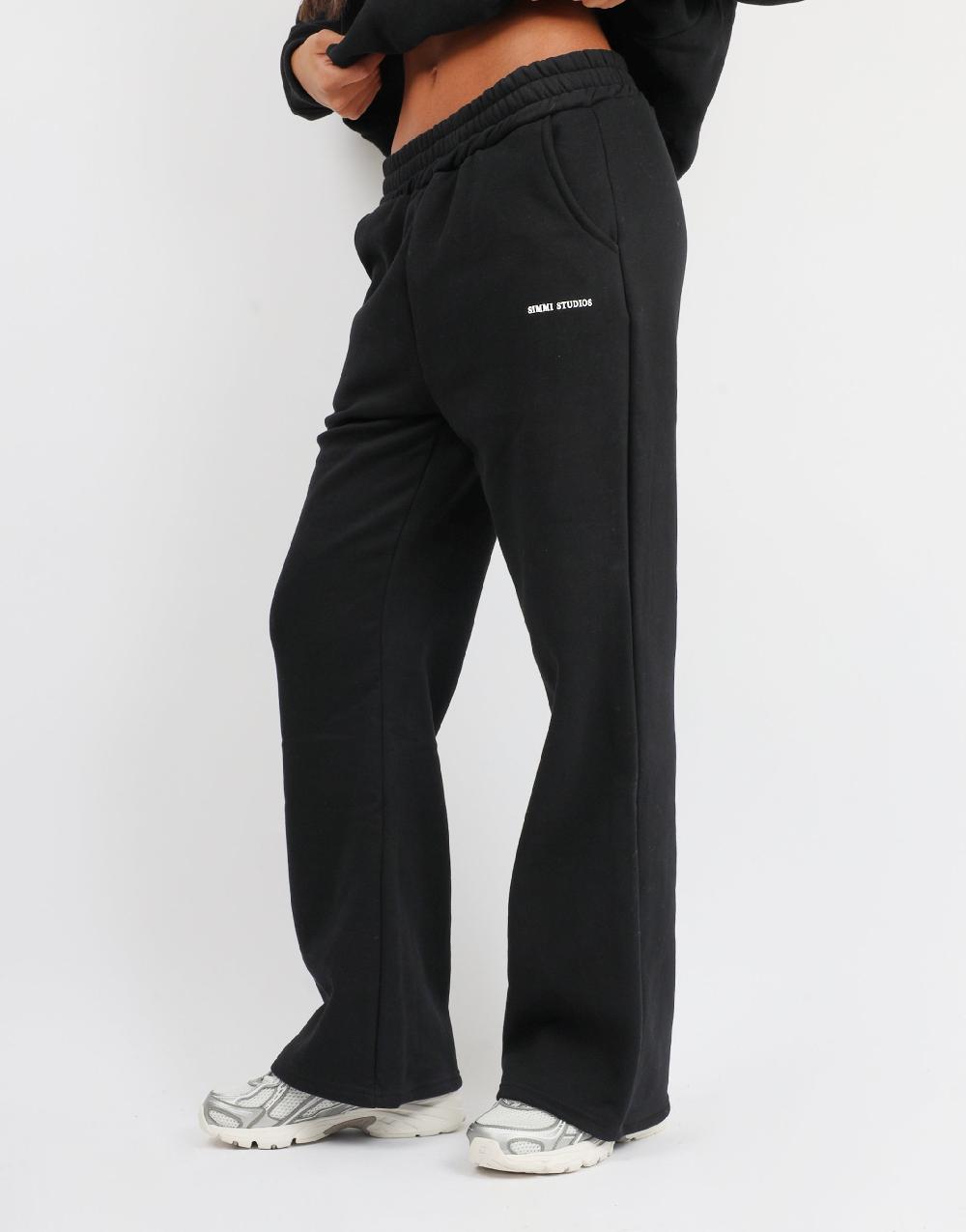 Simmi Simmi Studios Essentials Flared Joggers In Black