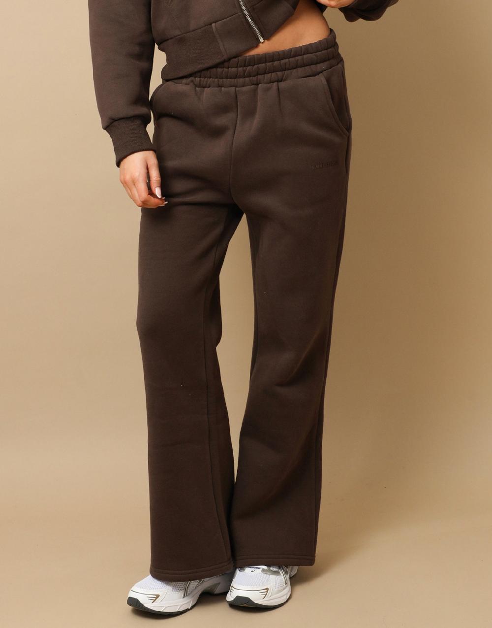 Simmi Simmi Studios Essentials Flared Joggers In Brown