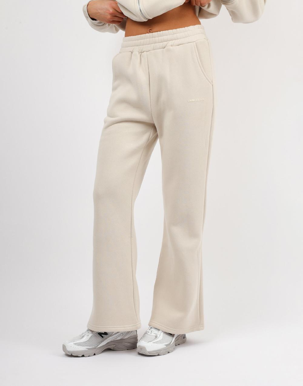 Simmi Simmi Studios Essentials Flared Joggers In Light Beige