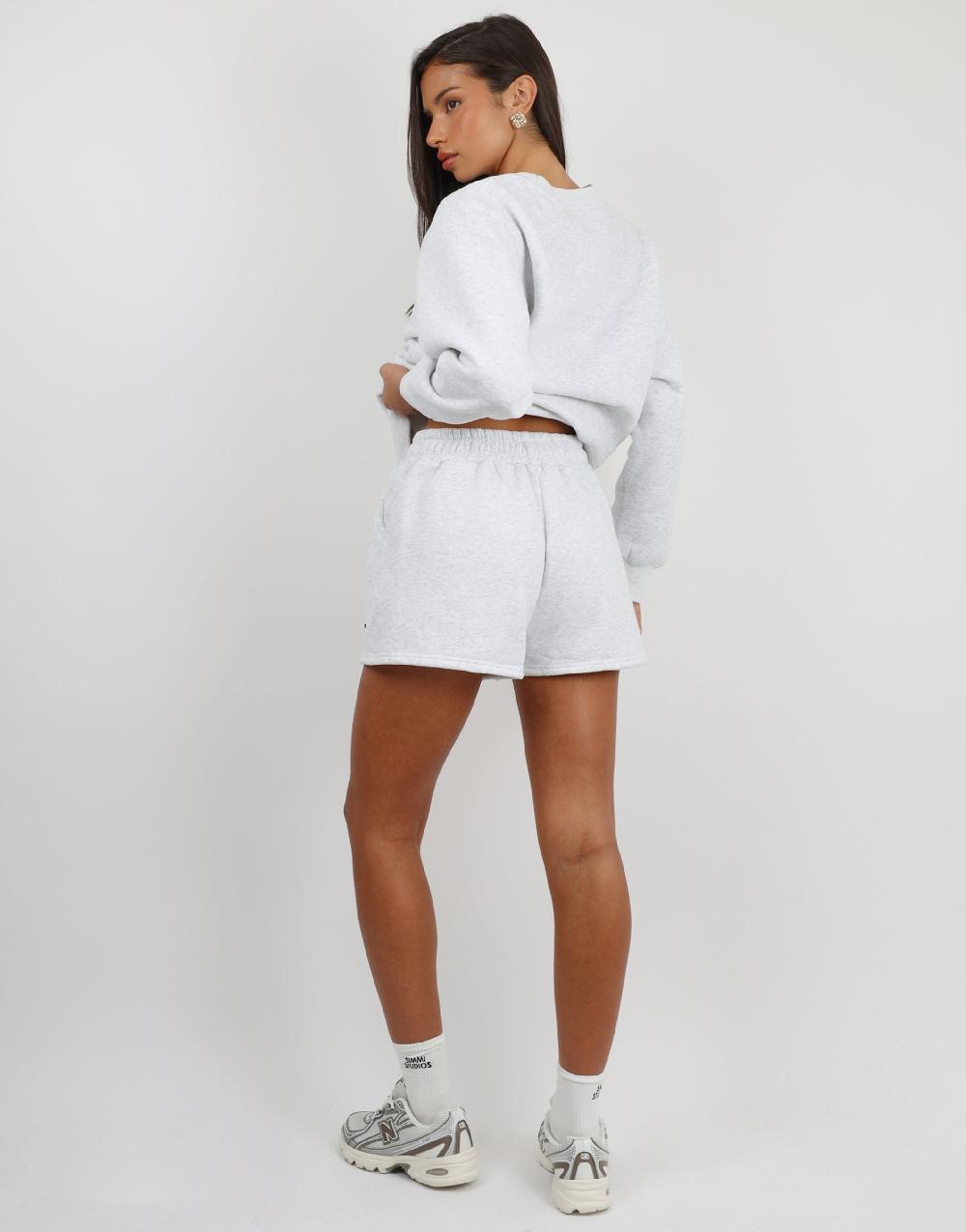 Simmi Simmi Studios Essentials Shorts In Pebble Grey