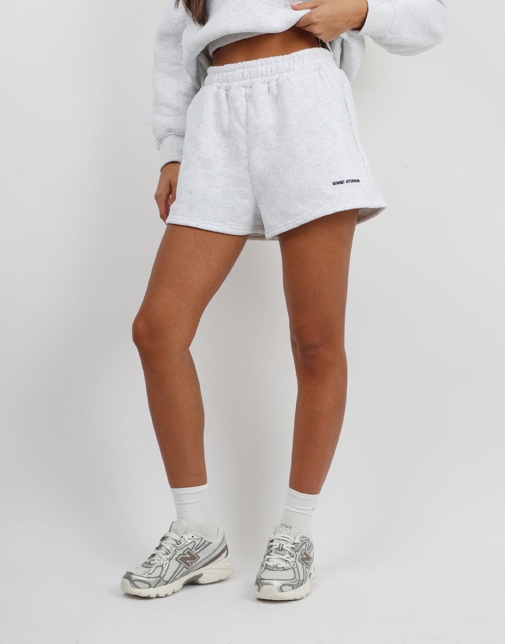Simmi Simmi Studios Essentials Shorts In Pebble Grey