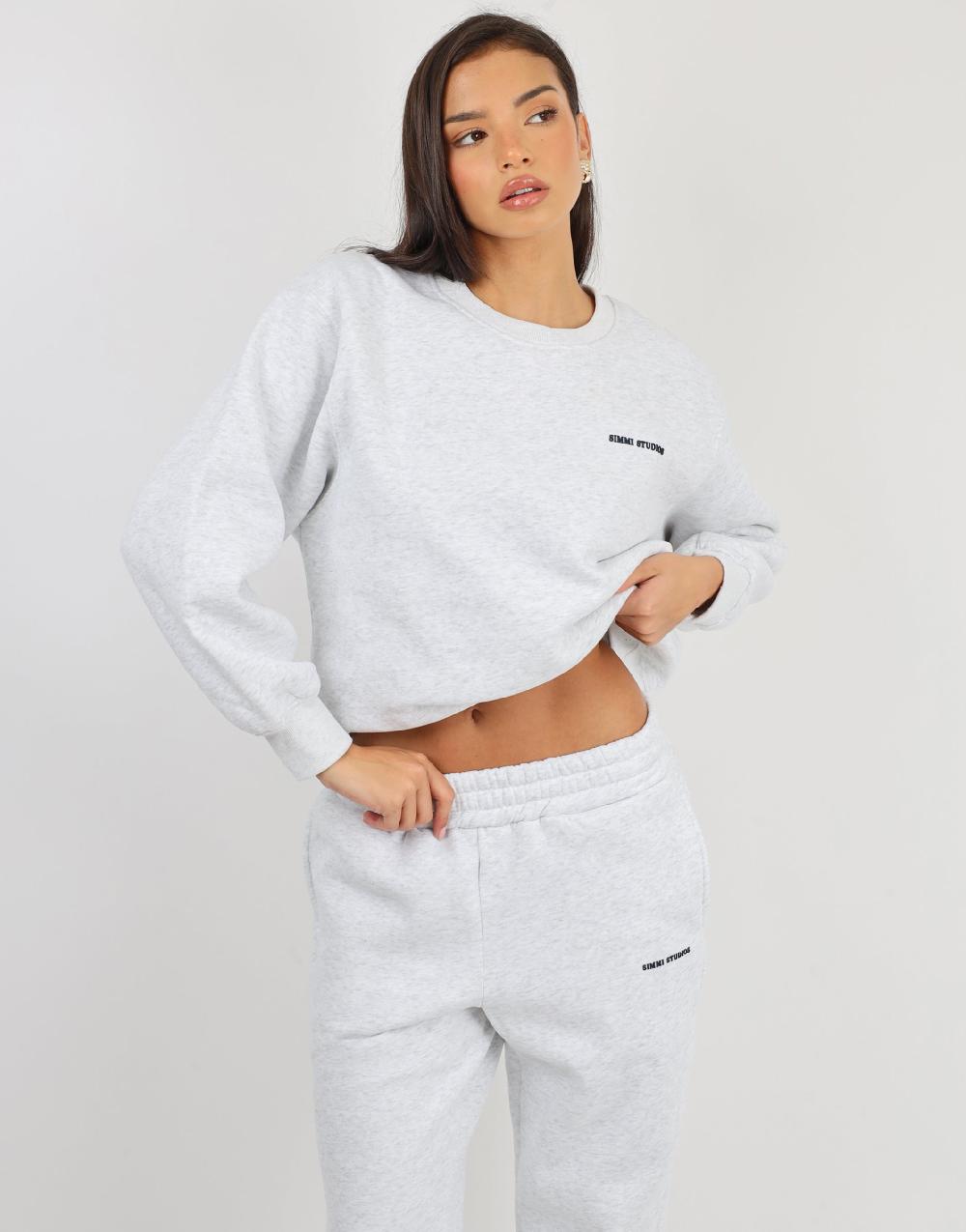 Simmi Simmi Studios Essentials Sweatshirt In Pebble Grey