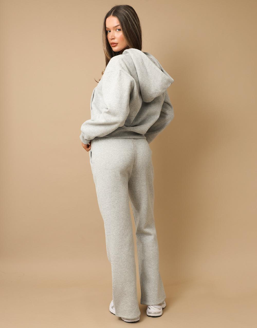 Simmi Simmi Studios Essentials Zip Through Hoodie In Grey Marl