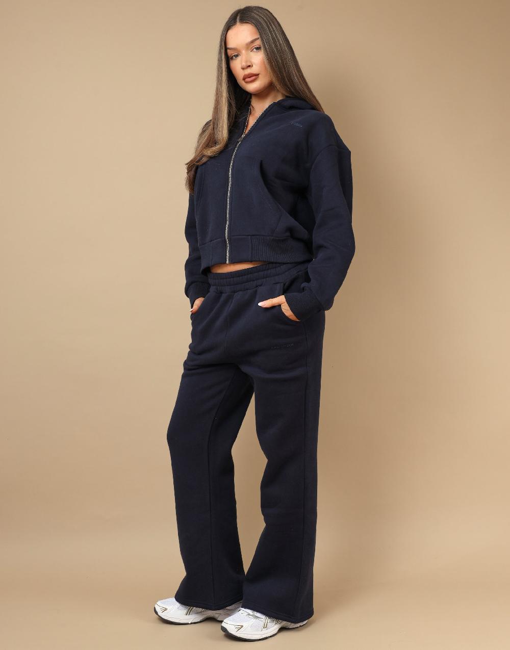 Simmi Simmi Studios Essentials Zip Through Hoodie In Navy