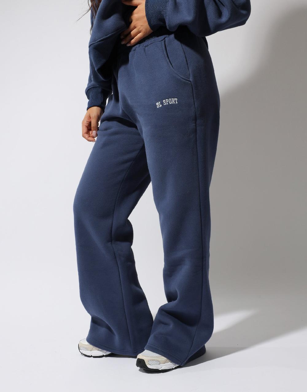 Simmi Simmi Studios SL Sport Flared Joggers In Vintage Blue