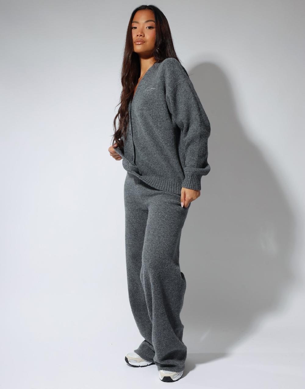 Simmi Simmi Studios Soft Touch Cardigan In Dark Grey