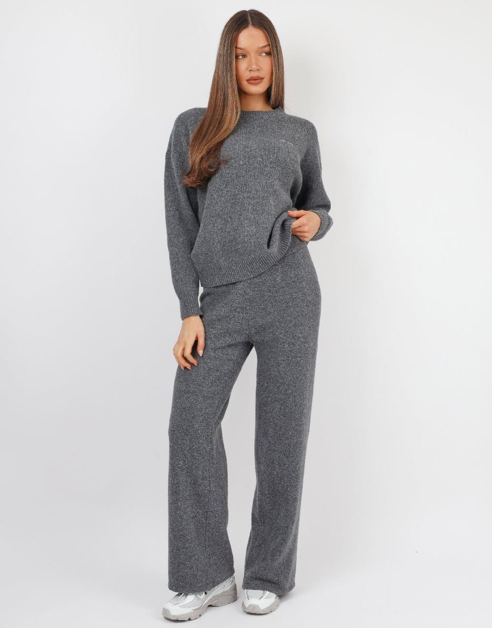 Simmi Simmi Studios Soft Touch Crew Neck In Dark Grey