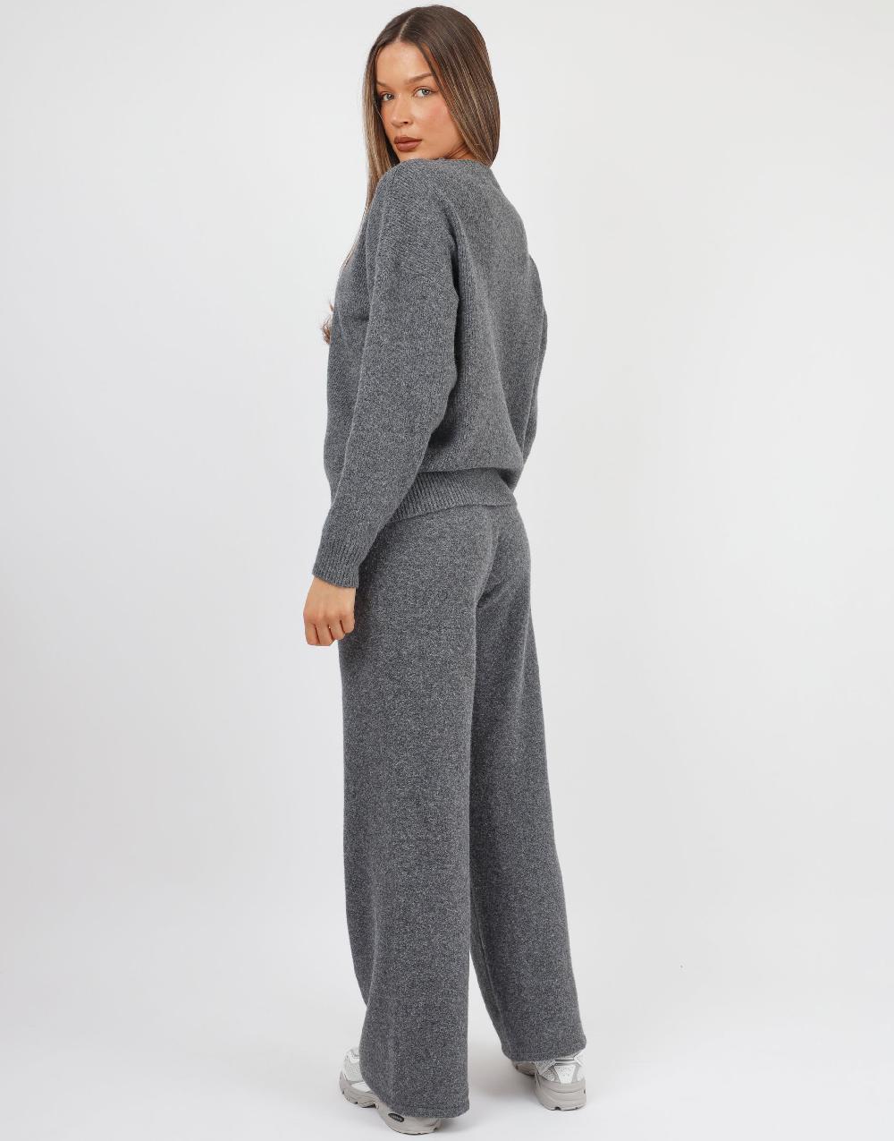 Simmi Simmi Studios Soft Touch Crew Neck In Dark Grey