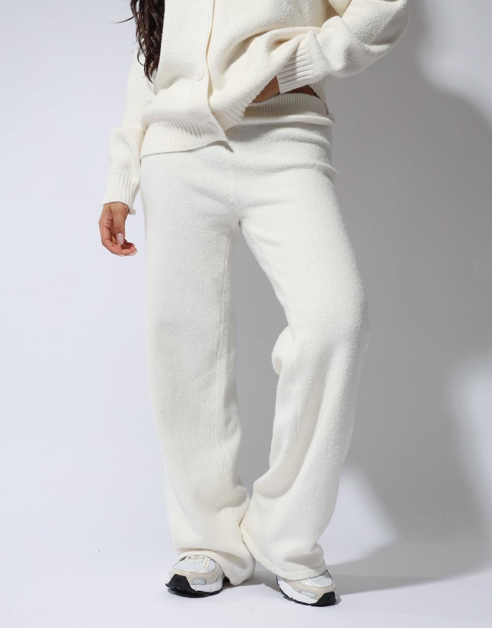 Simmi Simmi Studios Soft Touch Wide Leg Trousers In Cream