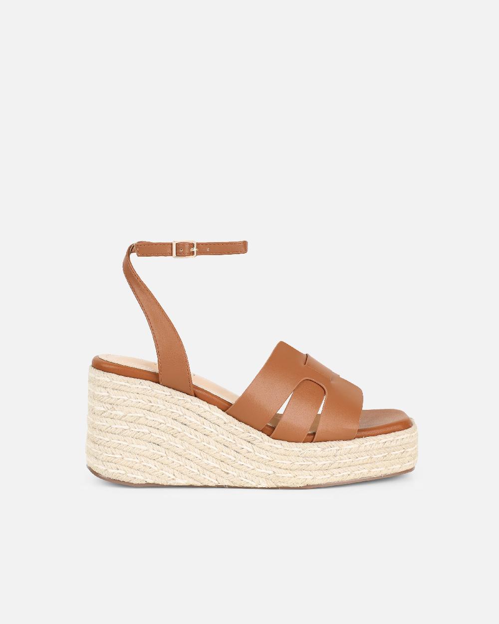 Simmi Tan Wedge Sandals
