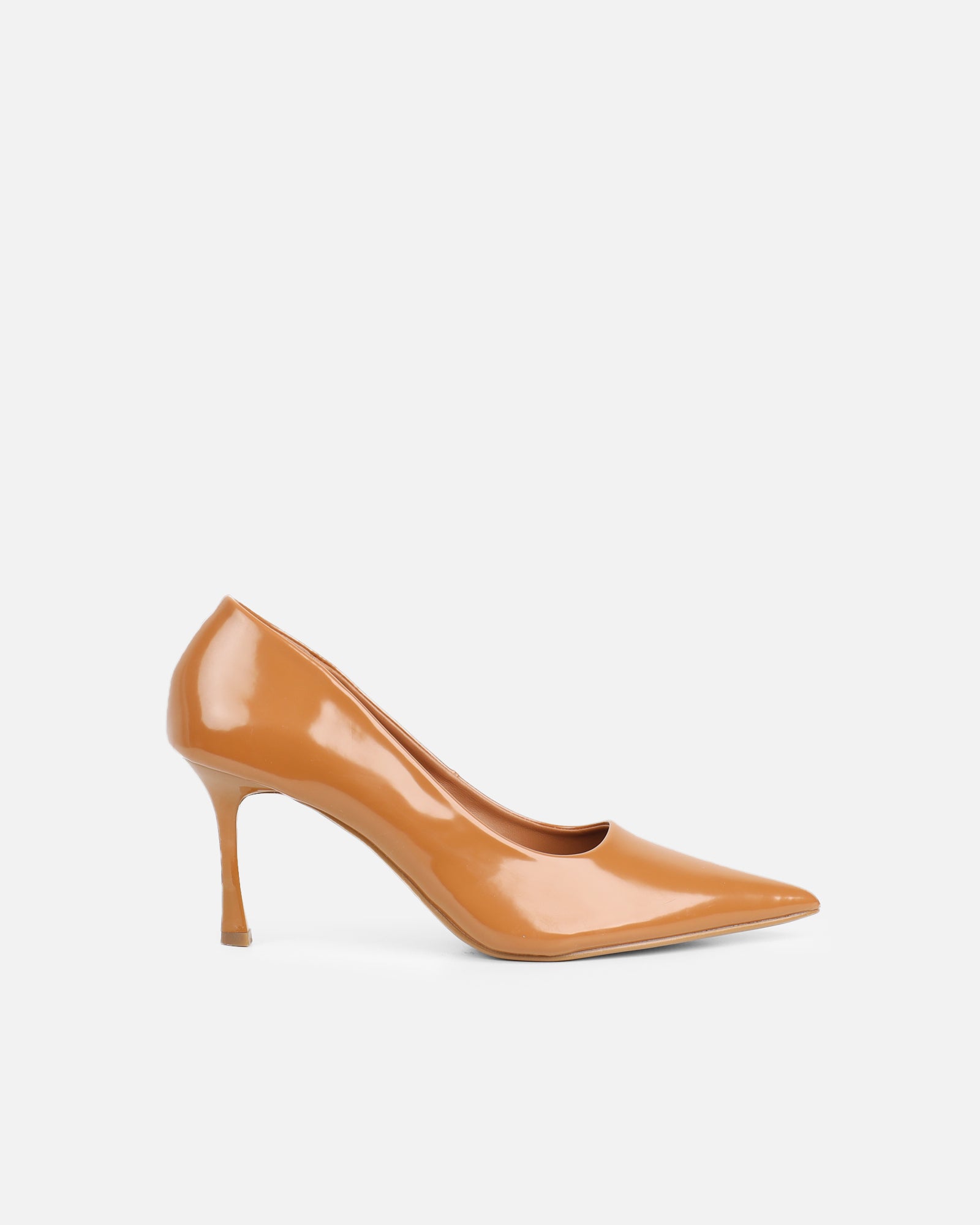Simmi Vintage Tan Low Heeled Court Shoes